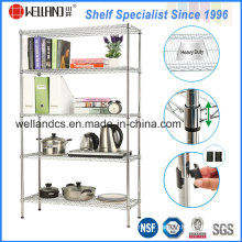 Assembly Adjustable Wire Book Shelving Rack of Home/Office Furniture